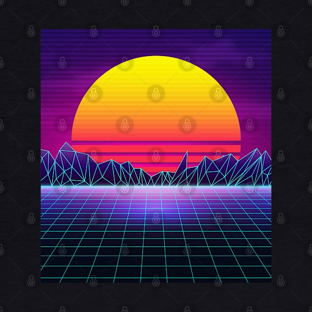 Brazen Yellow Sunset Synthwave by edmproject